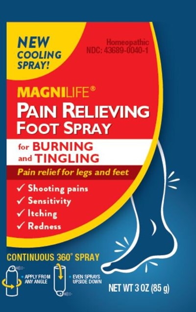 Principal Display Panel (Pain Relieving Foot Spray Display)